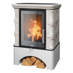 Kachlová kamna ABX Iberia exklusive Ahornweiss